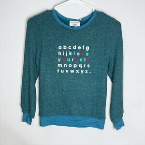 Wildfox Kids Love Yourself Alphabet Sweatshirt NWT Girls Size S